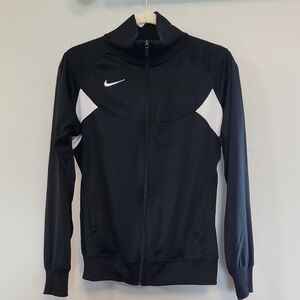 Nike Women's Medium Black and White Track Jacket